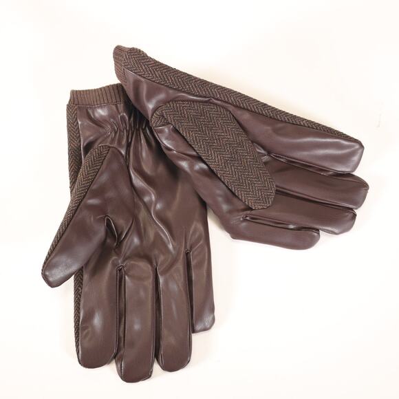 Alfani Men’s Brown Winter Gloves w/ Velvet Lining | Men’s XL | NWT - Picture 2 of 3